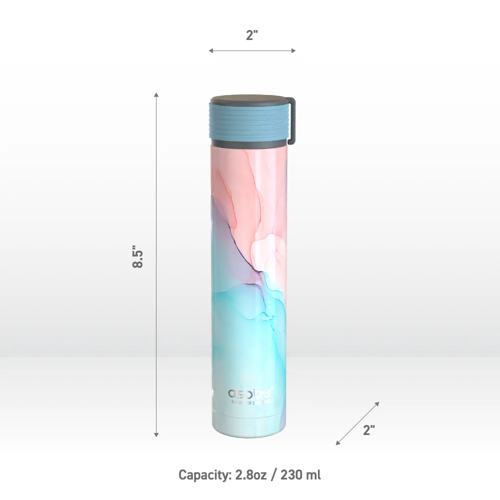 Aqua Marble Skinny Mini Flask - Image 6