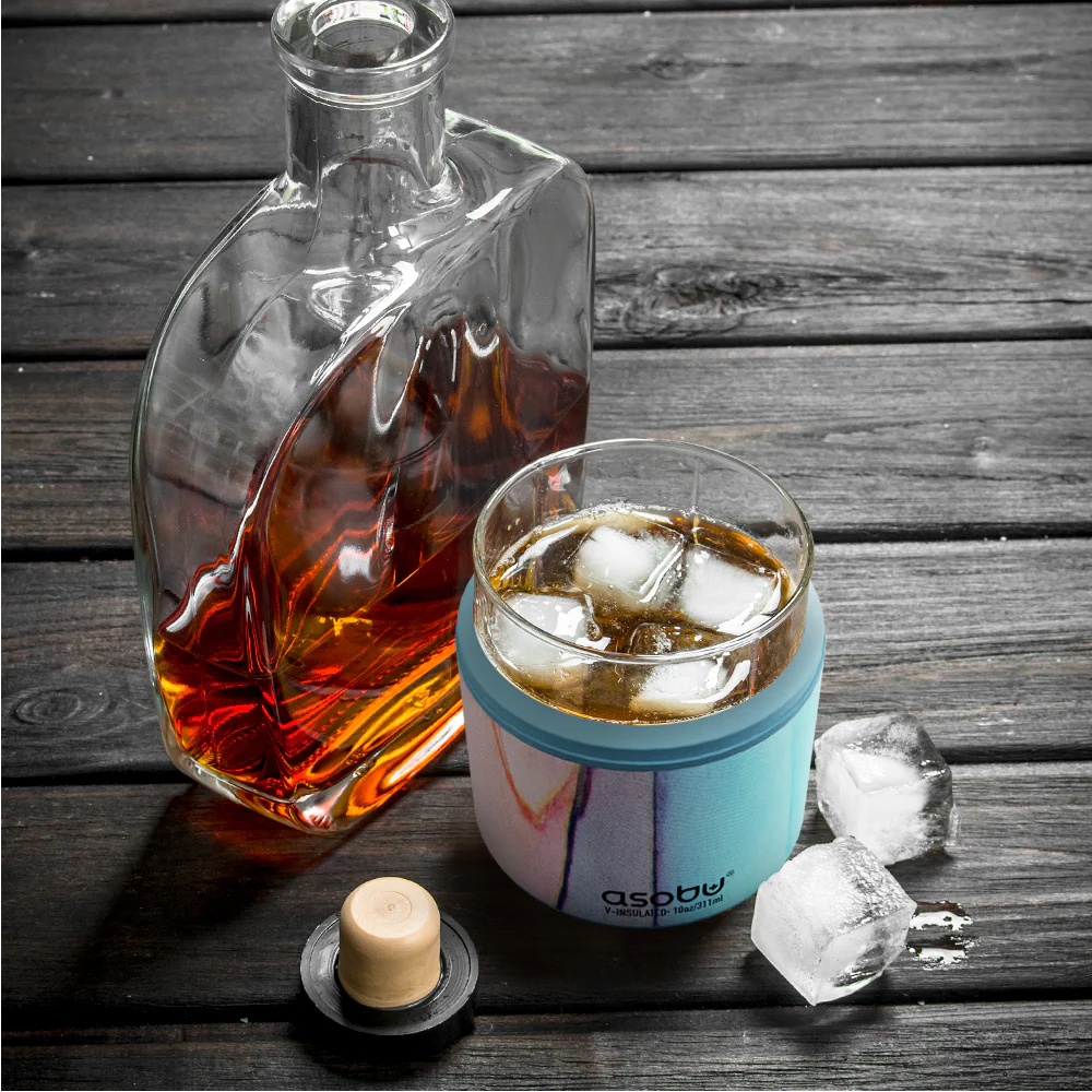 Aqua Marble Whiskey Insulated Sleeve - Image 7