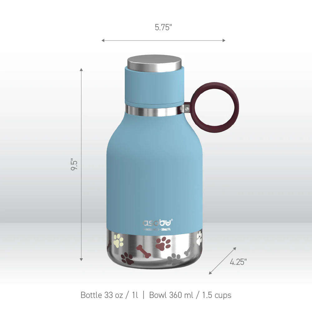 Blue Dog Bowl Bottle - Image 6