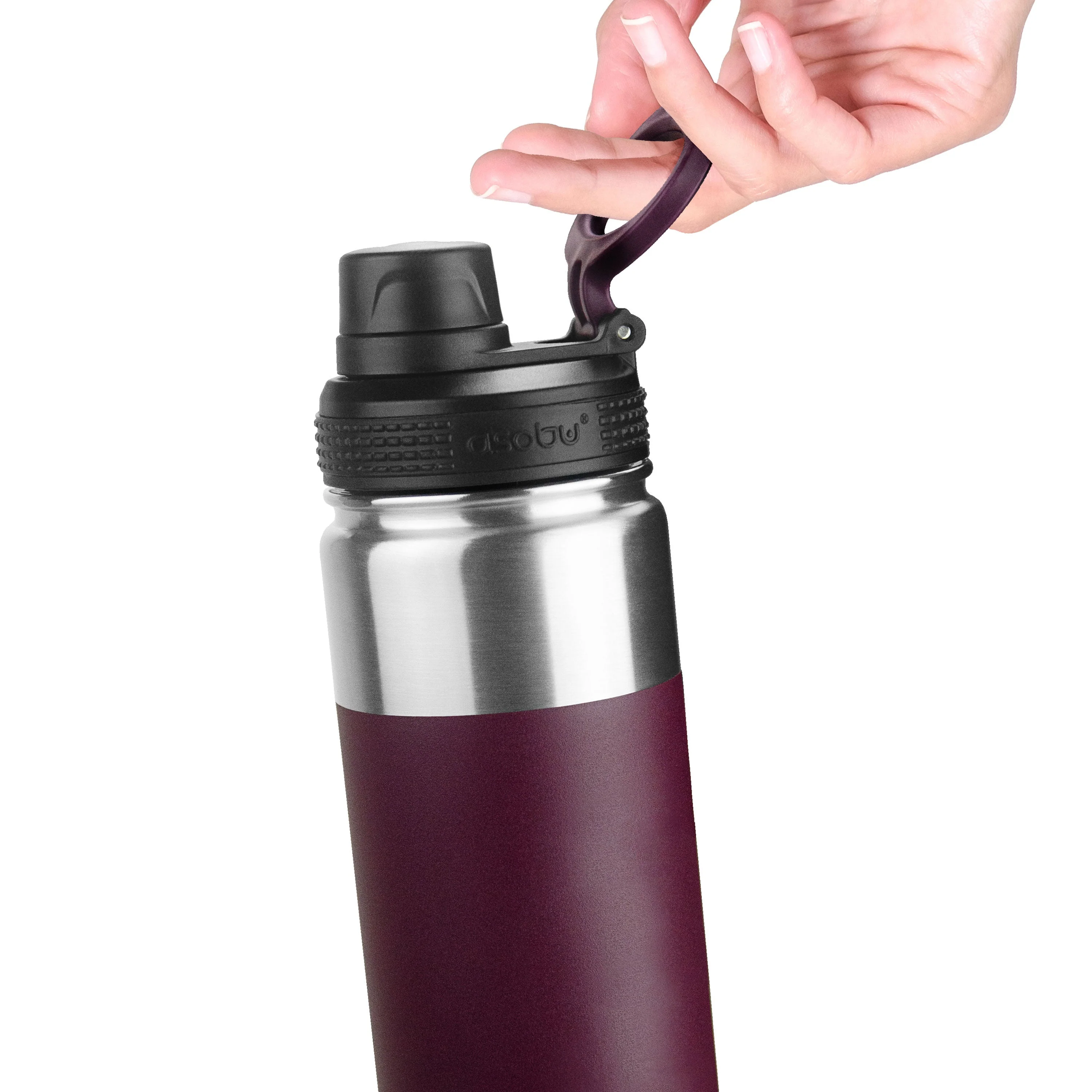 Burgundy Alpine Flask - Image 3