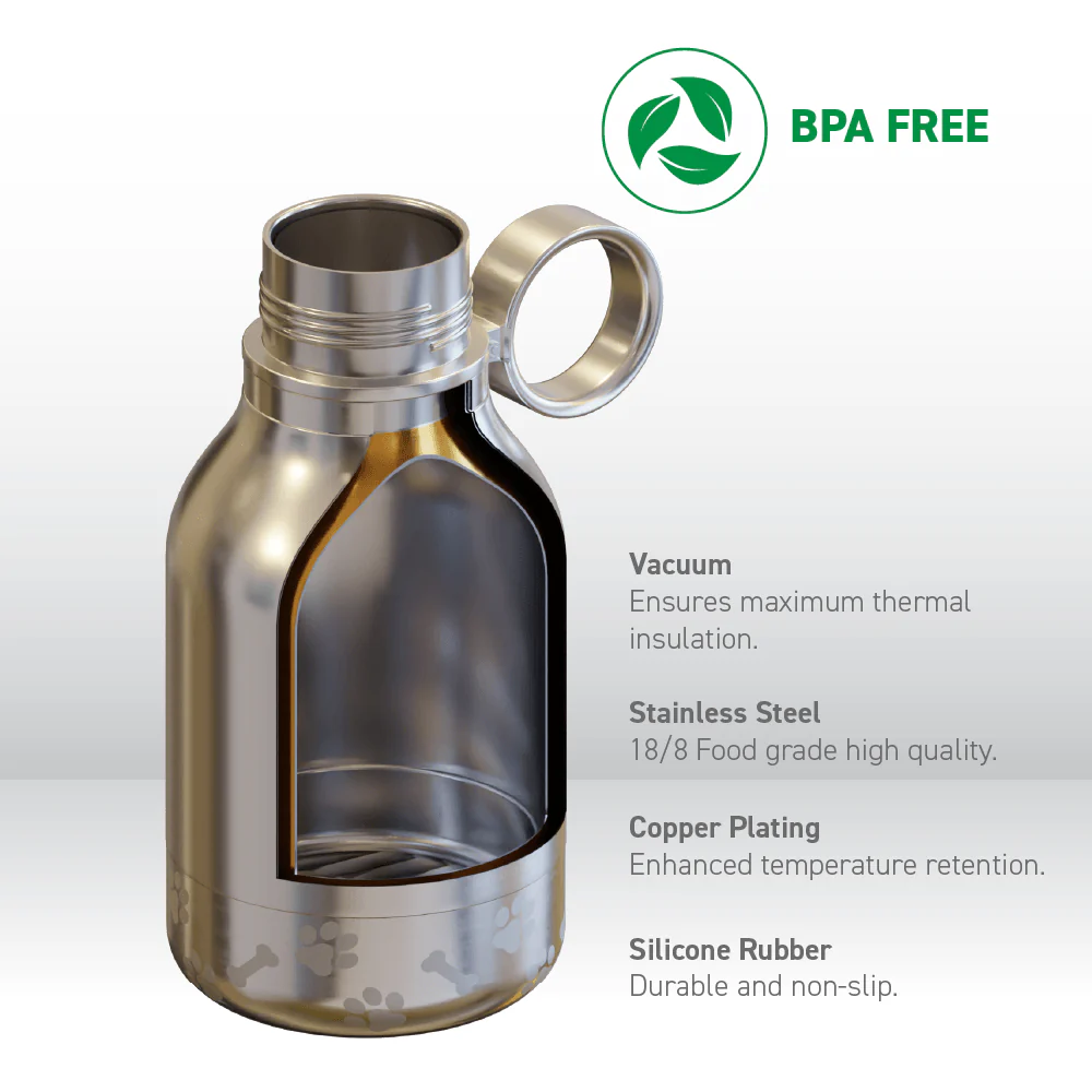 Midnight Marble Dog Bowl Bottle - Image 4