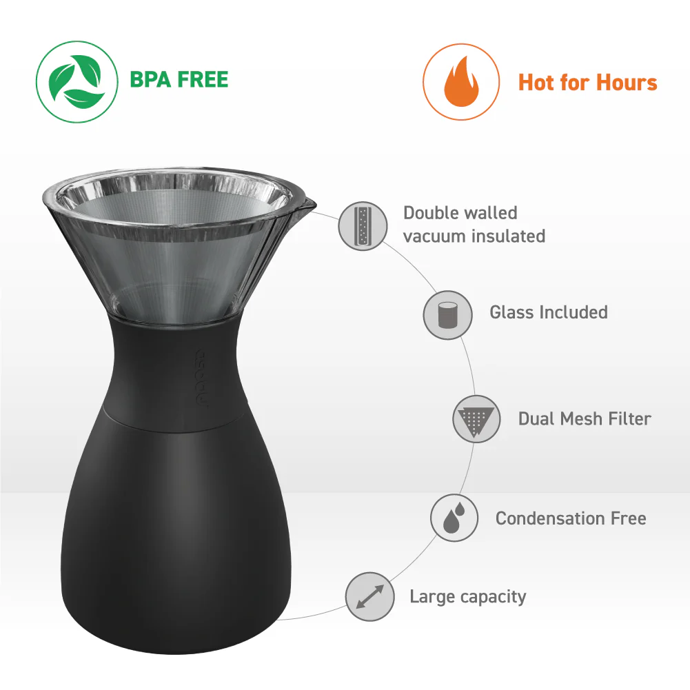 Midnight Marble Pour Over Coffee Maker - Image 3