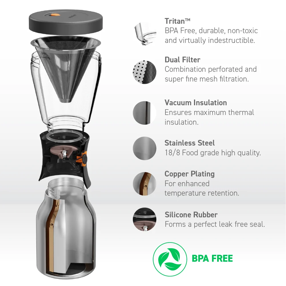 Midnight Marble Cold Brew Coffee Maker - Image 4