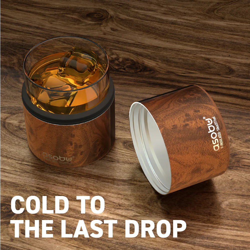 Natural Wood Whiskey Insulated Sleeve - Image 2