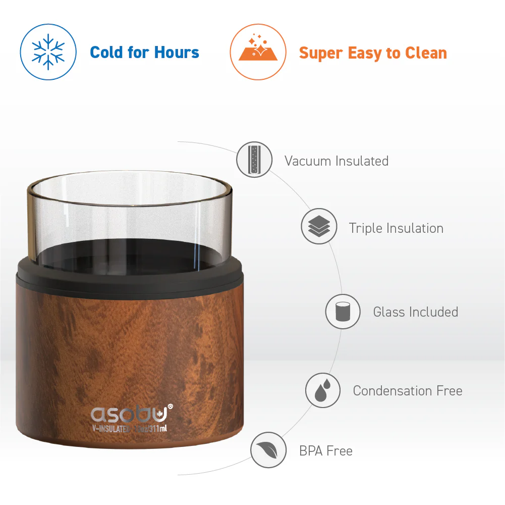 Natural Wood Whiskey Insulated Sleeve - Image 3