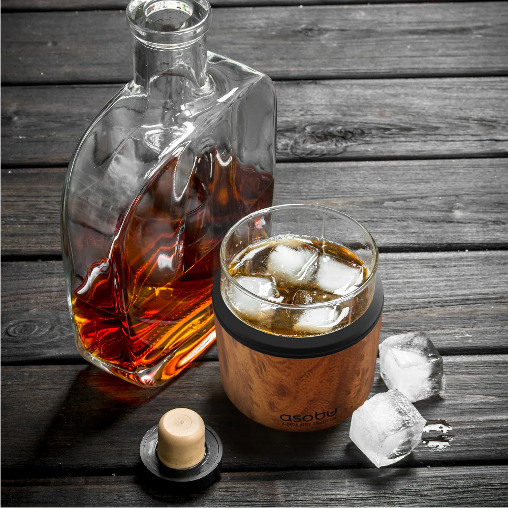 Natural Wood Whiskey Insulated Sleeve - Image 7