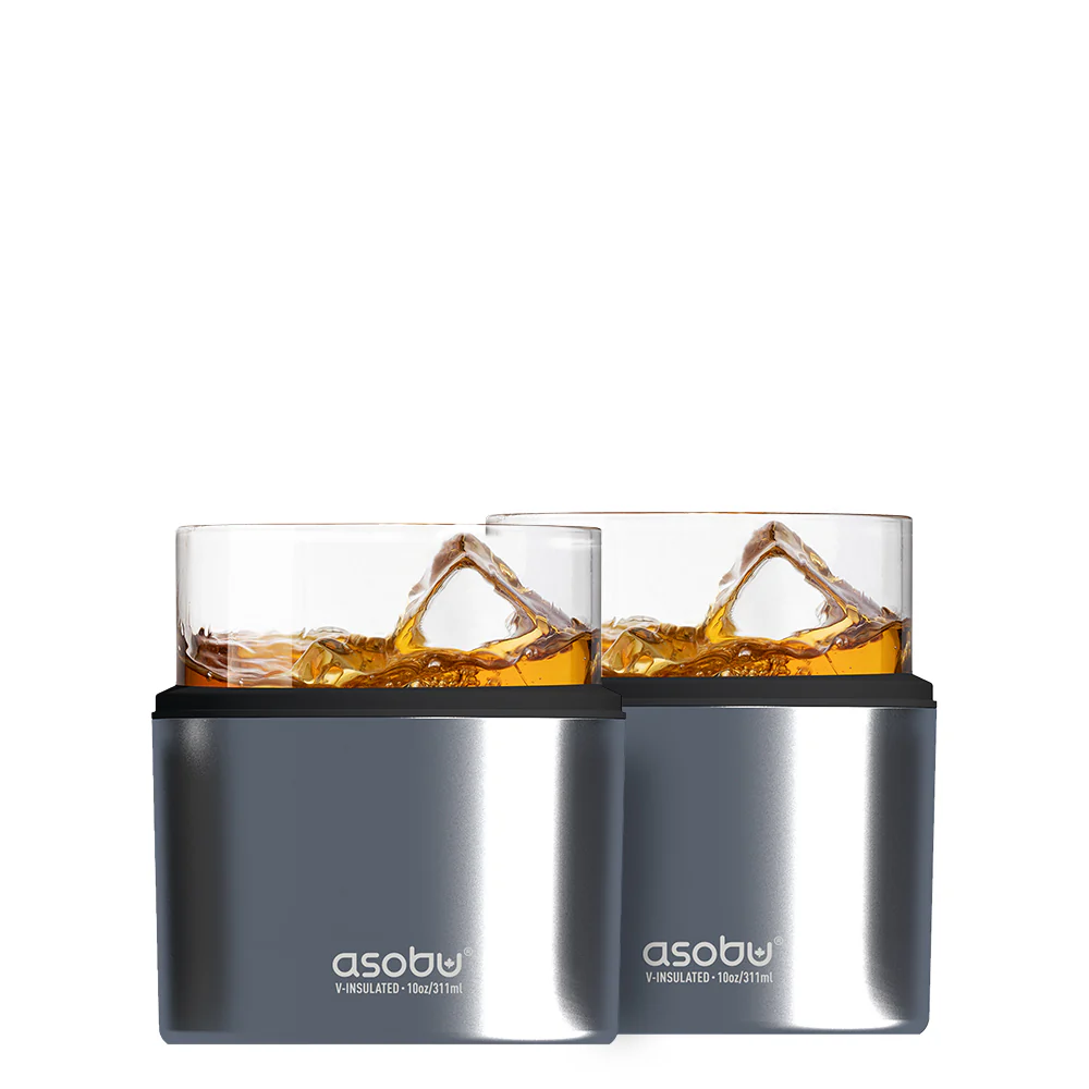 "On the Rocks" Whiskey Insulated Sleeve Set of 2 - Image 4