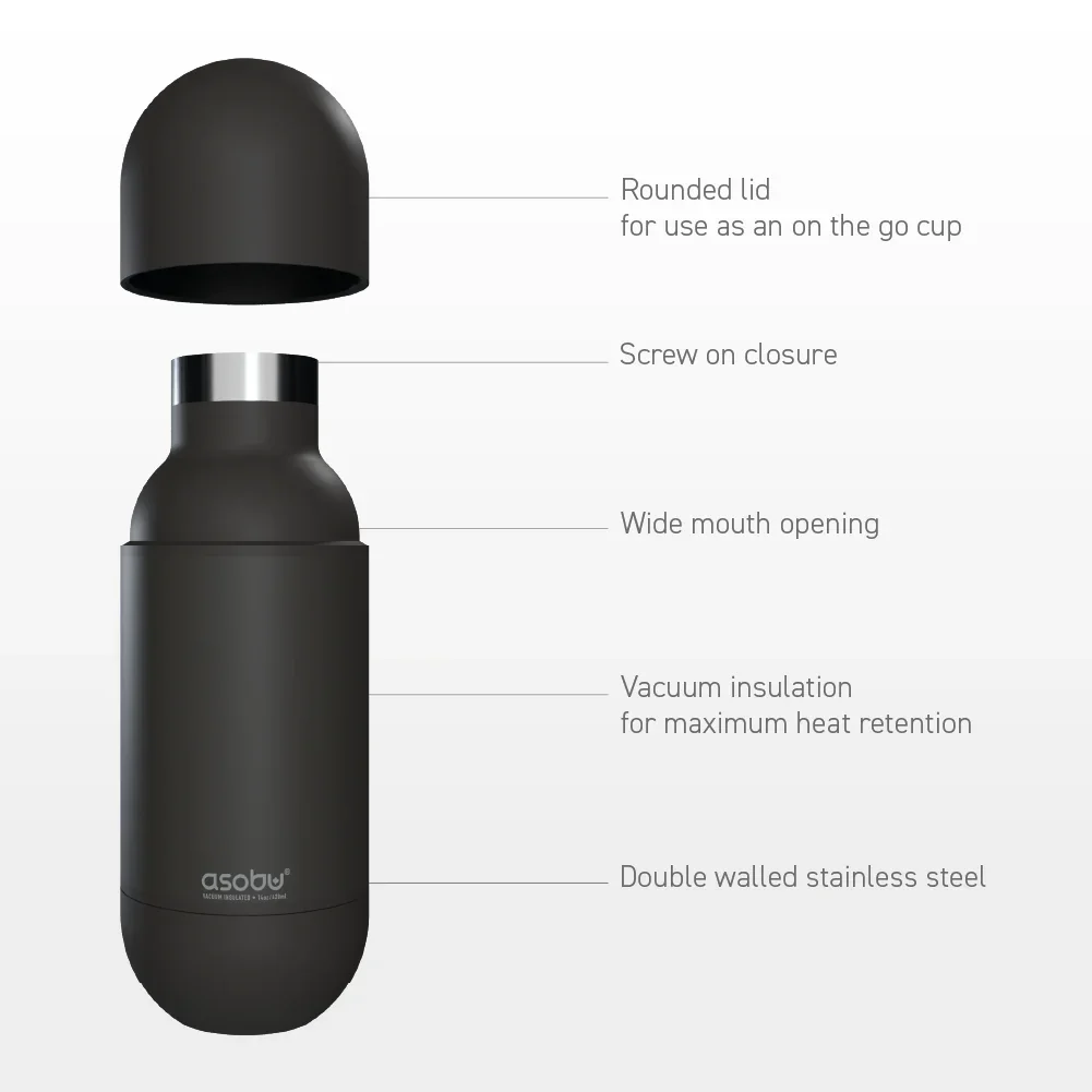 Slate Blue Orb Bottle - Image 4