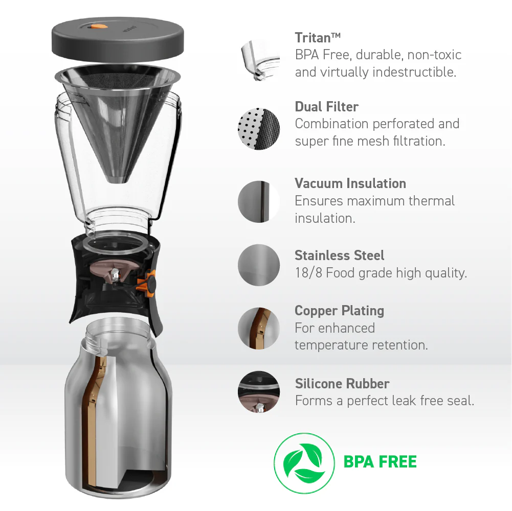Pink Cold Brew Coffee Maker - Image 4
