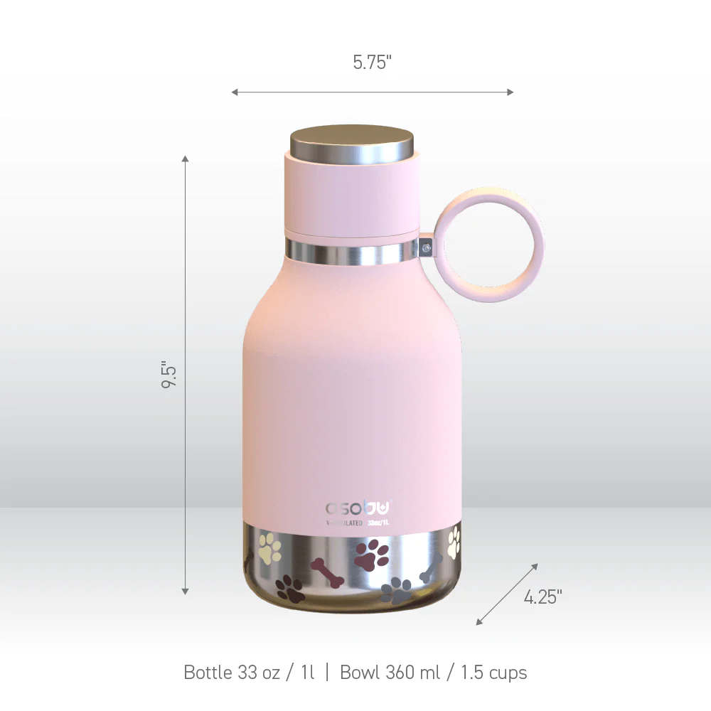 Powdered Pink Dog Bowl Bottle - Image 6