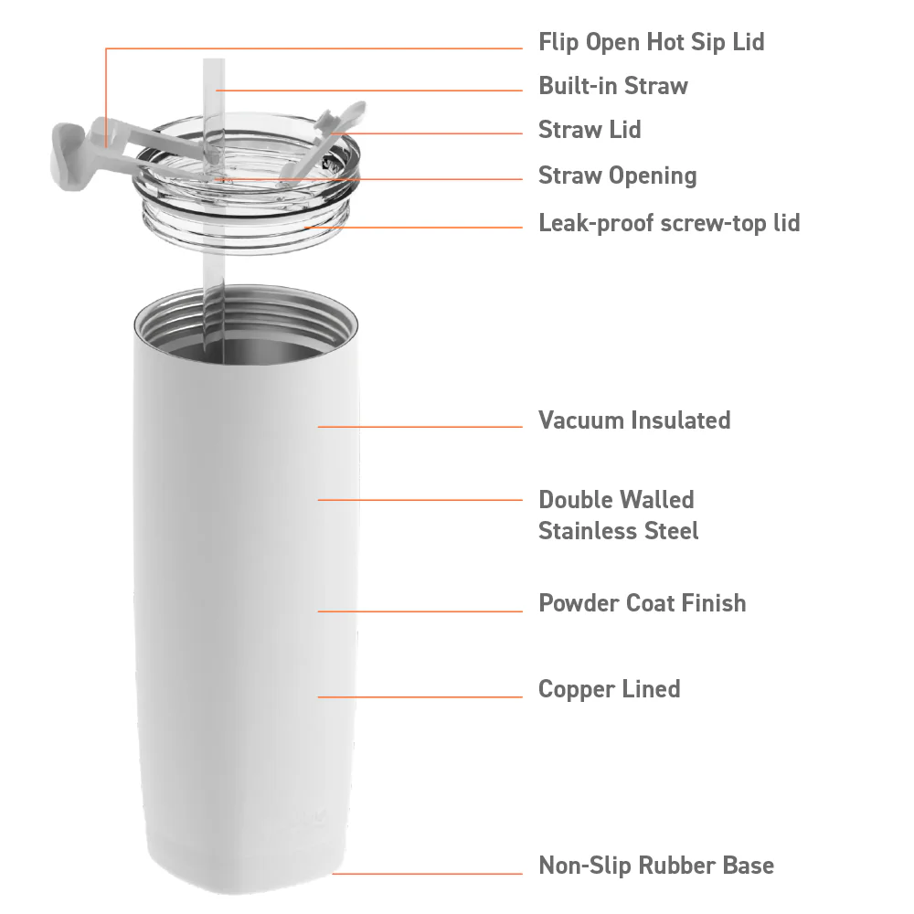 White Aqualina Tumbler - Image 5
