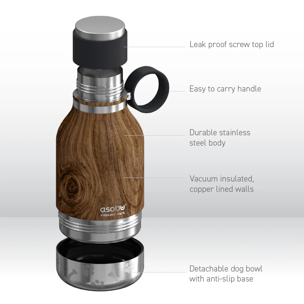 Wood Dog Bowl Bottle - Image 5